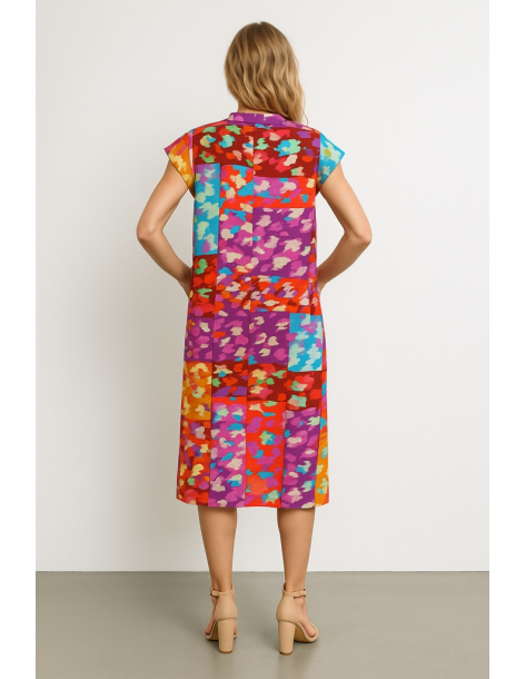 Abito cotone lungo manica... 2