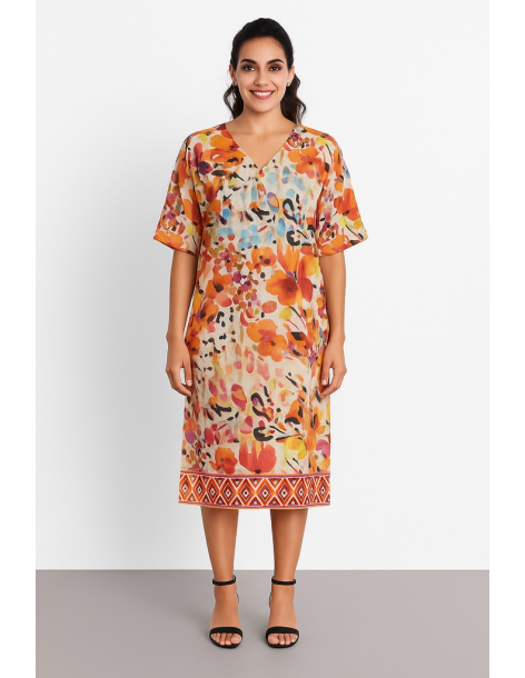 Abito cotone lungo mezza...