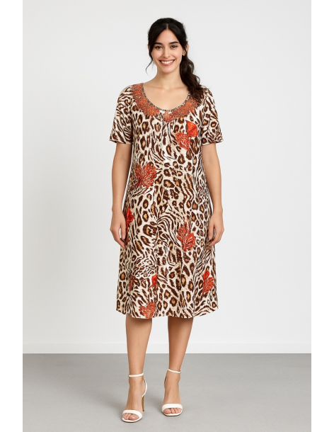 Abito viscosa longuette...