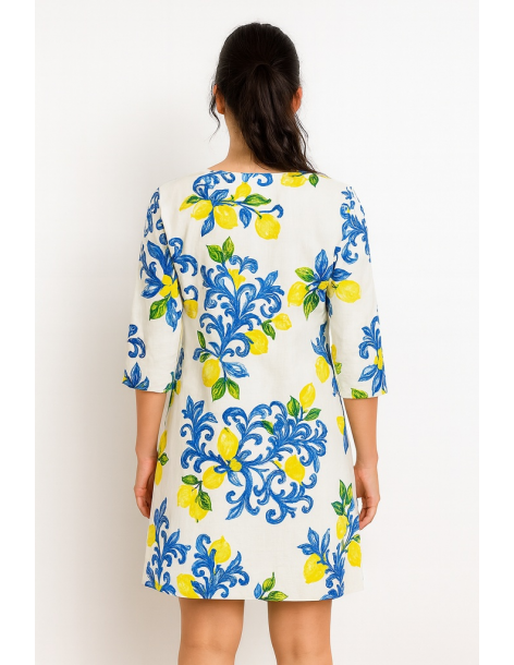 Caftano in cotone manica... 2