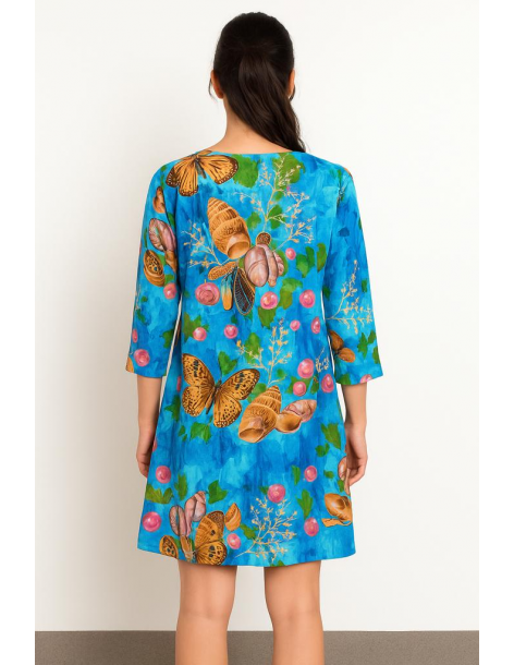 Caftano in cotone manica... 2