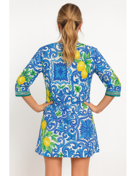 Caftano in cotone manica... 2