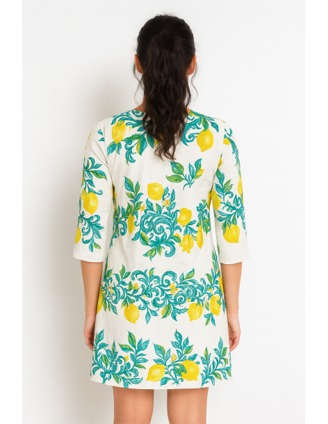 Caftano in cotone manica... 2