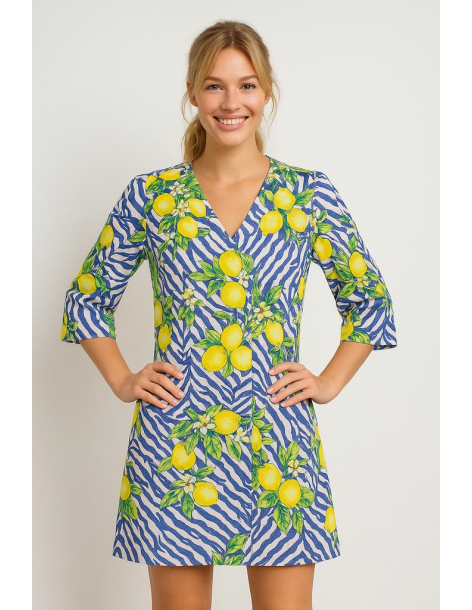 Caftano in cotone manica...