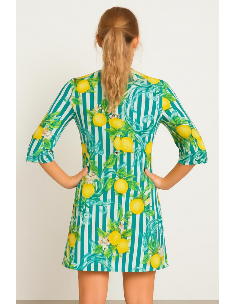 Caftano in cotone manica... 2