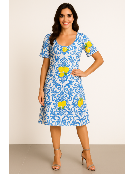 Abito viscosa longuette...