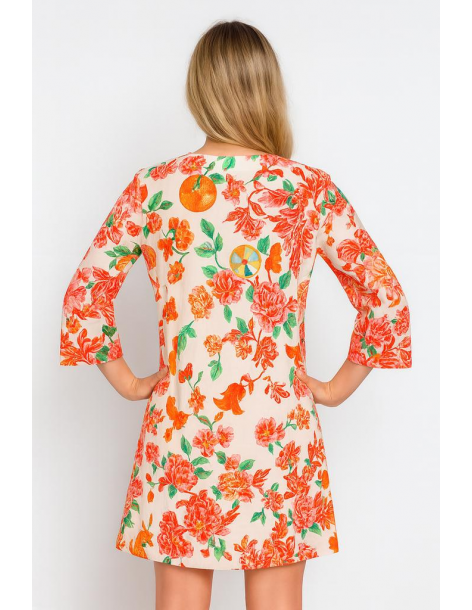 Caftano in cotone manica... 2