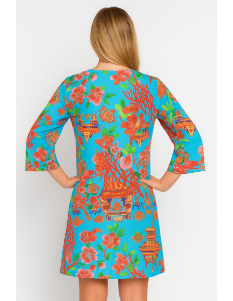 Caftano in cotone manica... 2