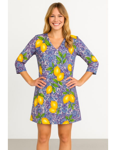 Caftano in cotone manica...