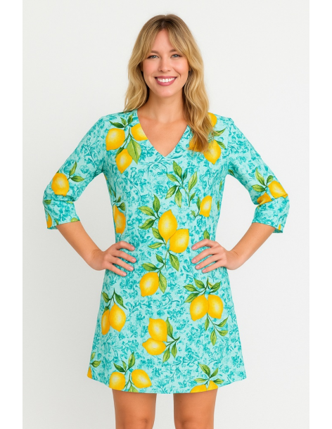 Caftano in cotone manica...