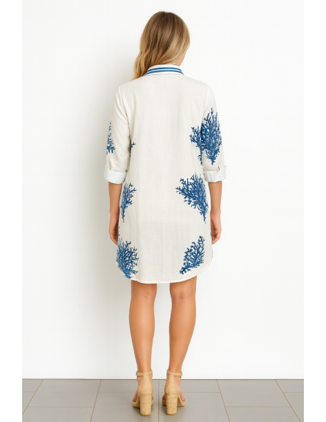 Caftano in cotone manica... 2