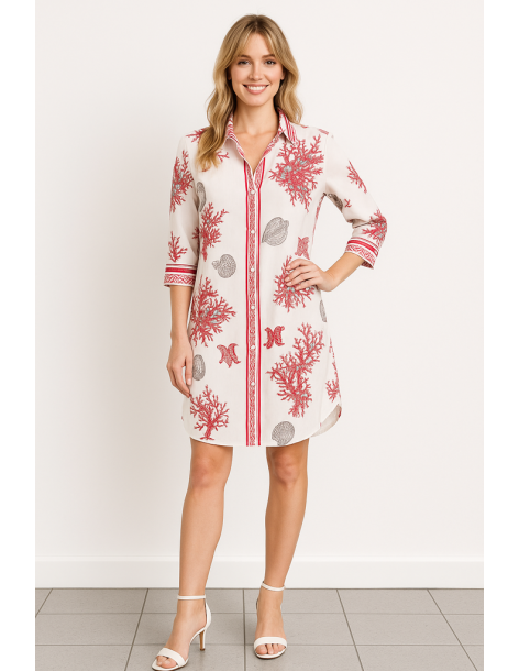 Caftano in cotone manica...