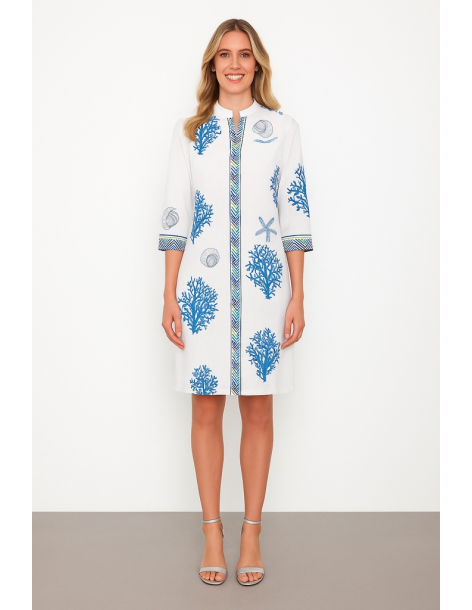 Caftano in cotone manica...