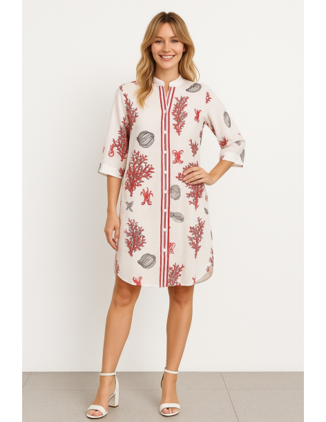 Caftano in cotone manica...