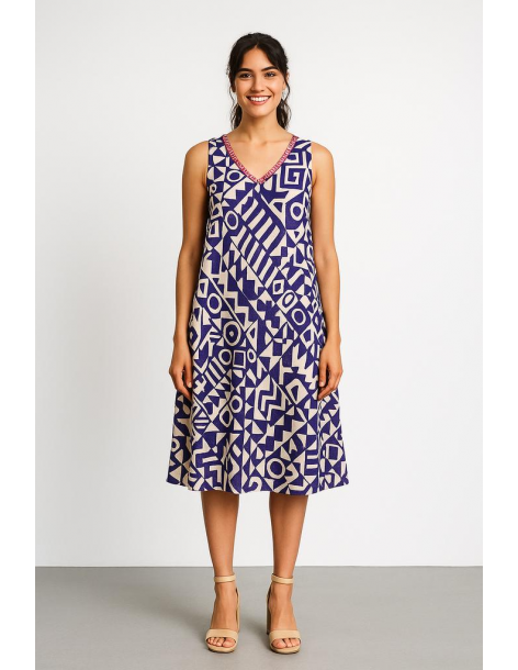 Abito viscosa longuette...