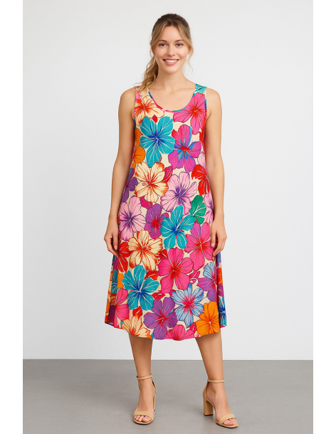 Abito viscosa longuette...