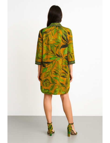 Caftano in cotone manica... 2