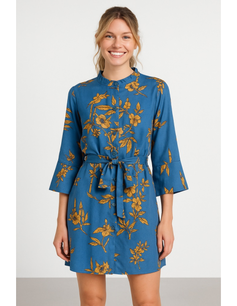 Caftano viscosa manica tre...