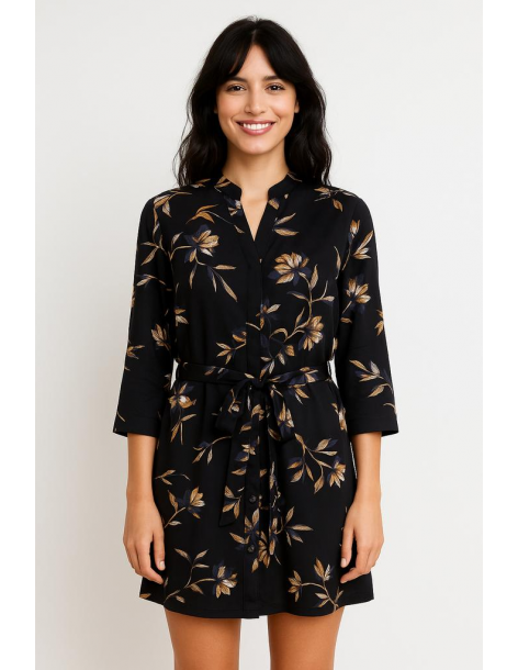 Caftano viscosa manica tre...