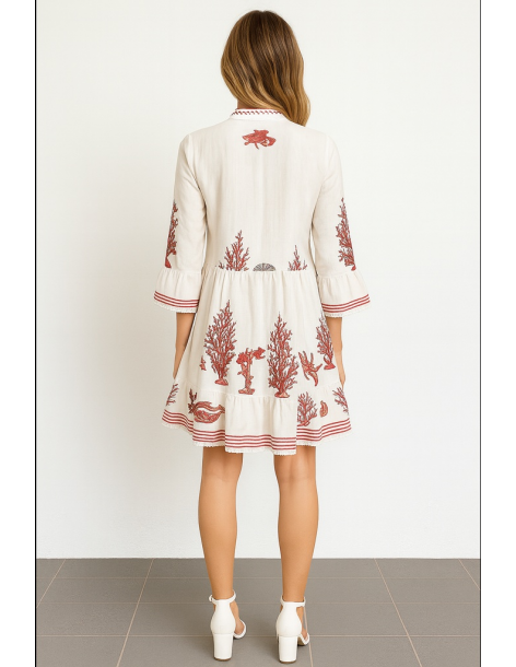 Caftano in cotone manica... 2