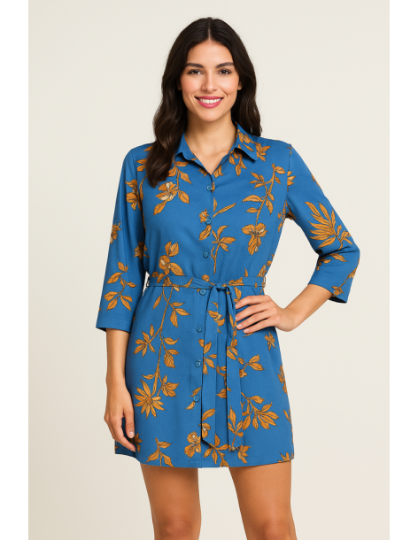 Caftano viscosa manica tre...