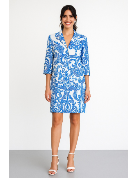 Caftano viscosa manica tre...