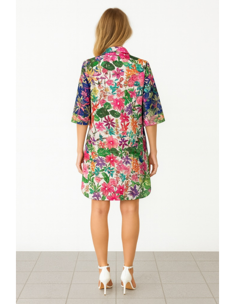 Caftano in cotone manica... 2