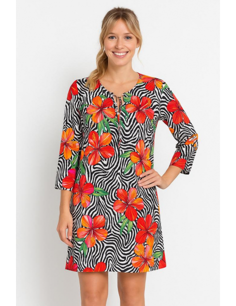 Caftano in cotone manica...