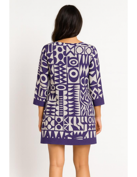 Caftano in cotone manica... 2