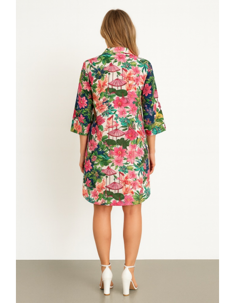 Caftano in cotone manica... 2