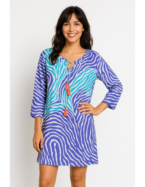 Caftano in cotone manica...