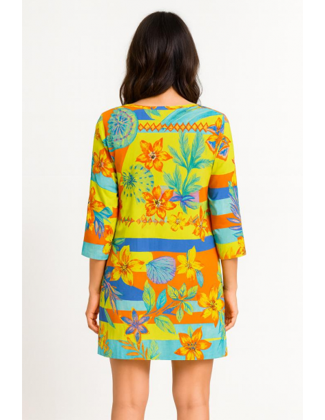 Caftano in cotone manica... 2