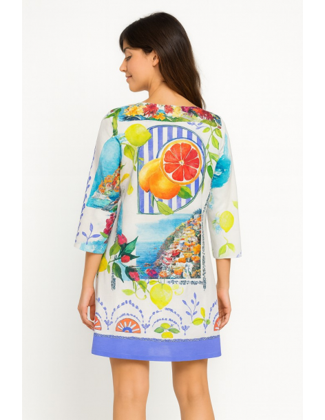 Caftano in cotone manica... 2