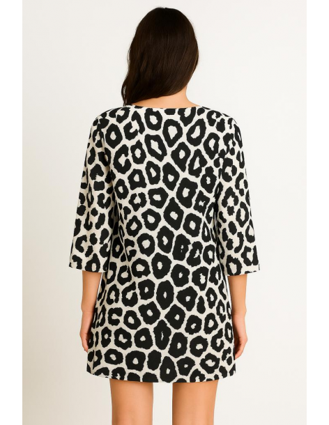 Caftano in cotone manica... 2