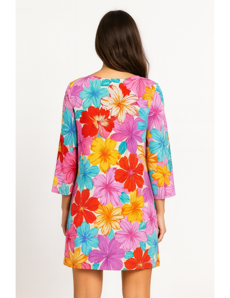 Caftano in cotone manica... 2