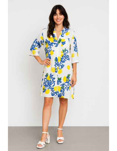 Caftano in cotone manica...