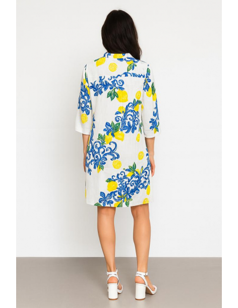 Caftano in cotone manica... 2