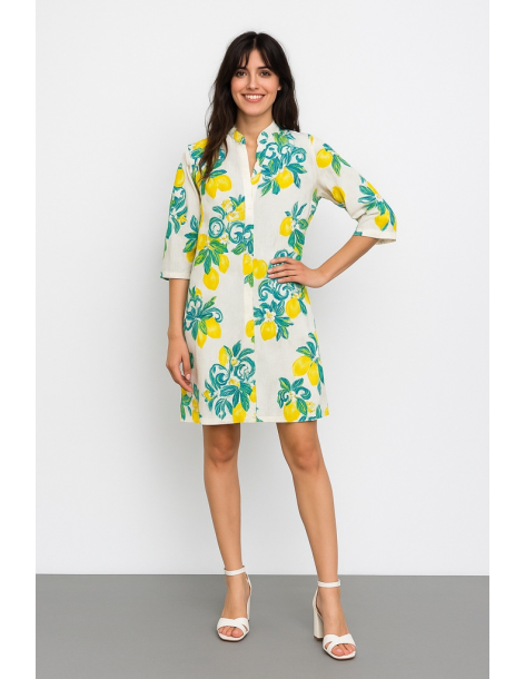 Caftano in cotone manica...