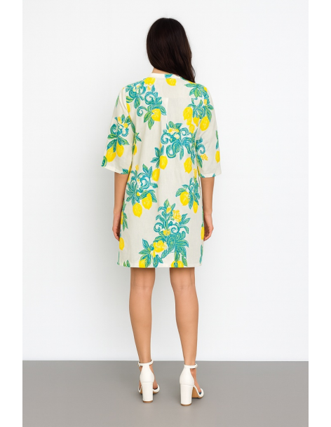 Caftano in cotone manica... 2