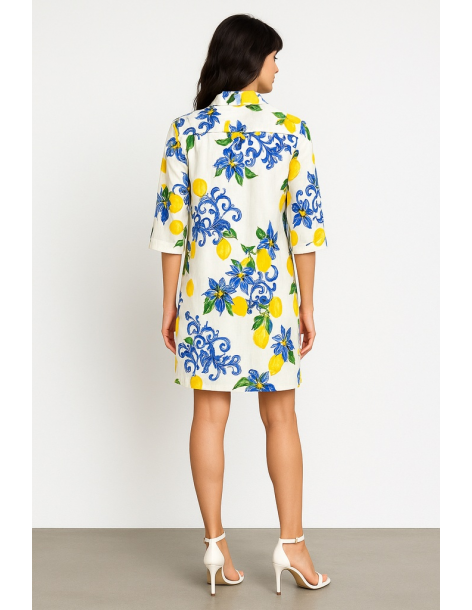 Caftano in cotone manica... 2