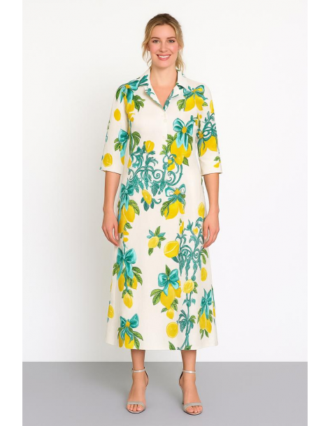 Caftano in cotone manica...