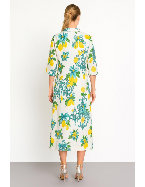 Caftano in cotone manica... 2