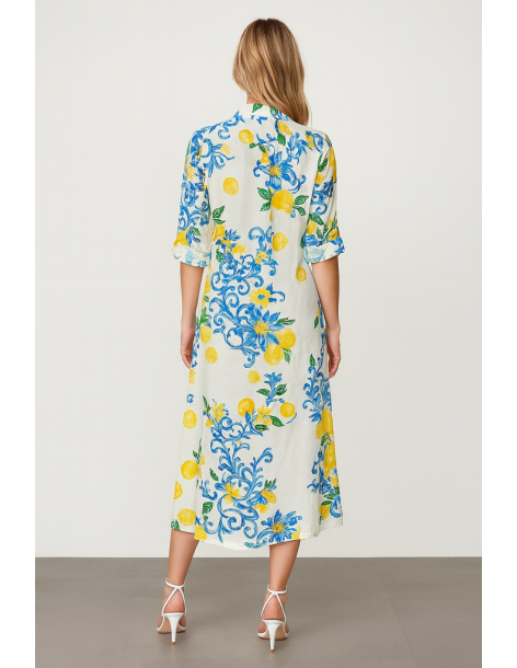 Caftano in cotone manica... 2