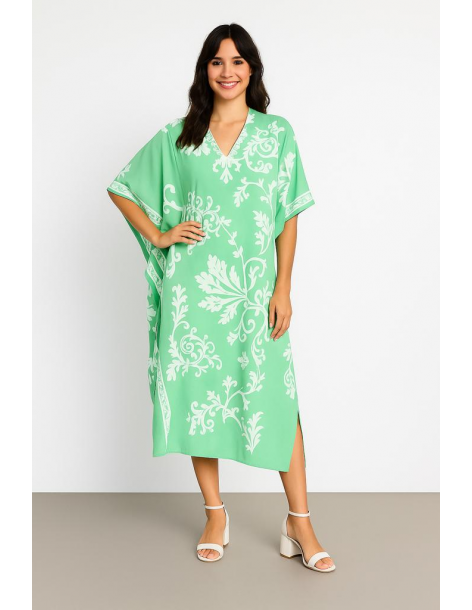 Poncho lungo in cotone in...