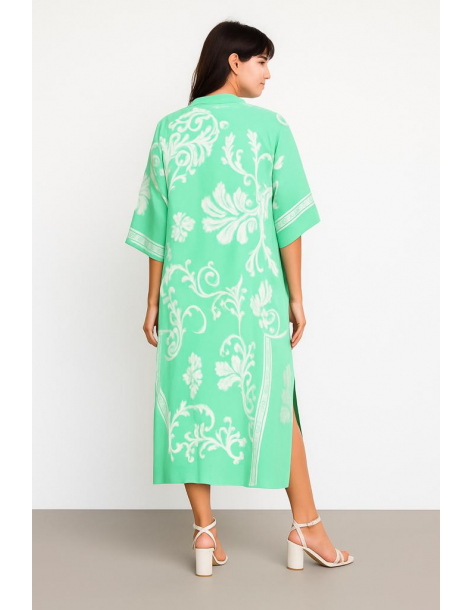 Poncho lungo in cotone in... 2