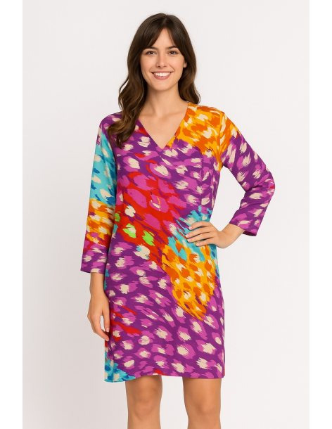 Caftano in cotone manica...