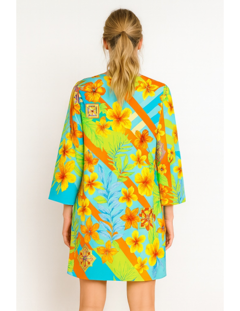 Caftano in cotone manica... 2