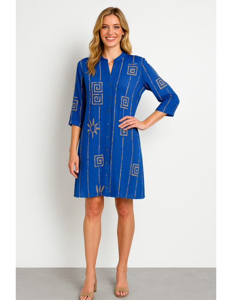 Caftano viscosa manica tre...