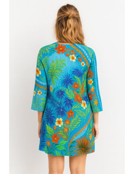 Caftano in cotone manica... 2