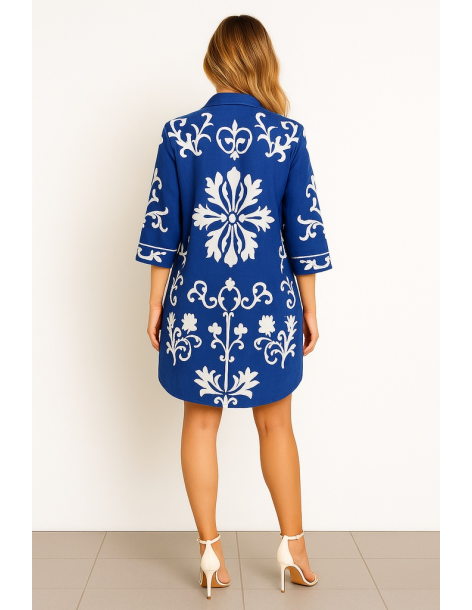 Caftano in cotone manica... 2